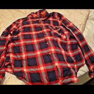 Light button blouse 3x from rainbowshops